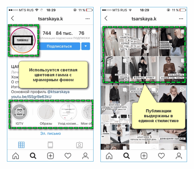 Инструкция стиль. Пример оформления страницы в Инстаграм. Структура страницы Инстаграм. Строение страницы Инстаграм. Пример страницы в Инстаграм.